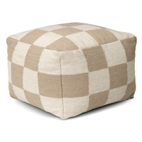 Square Puff 50x50 cm Beige