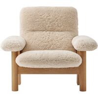 Brasilia Fåtölj Naturlig Ek / Sheepskin Nature