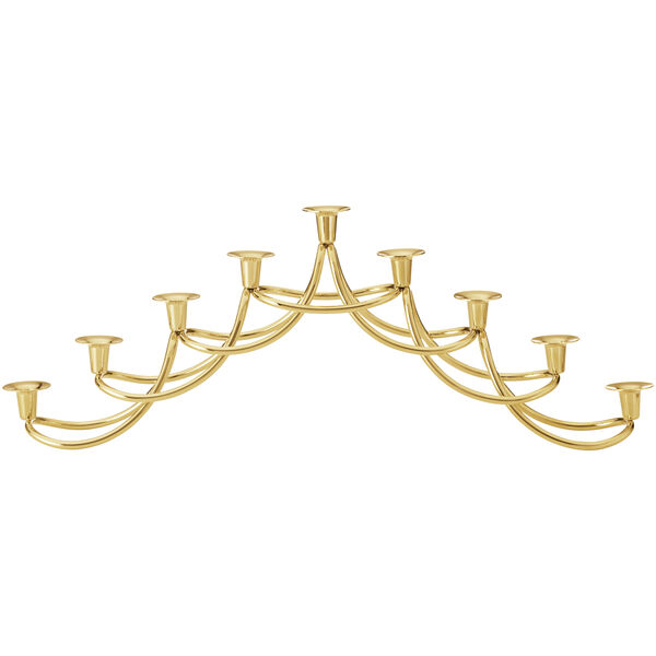 Harmony Menorah Kandelaber 18K Gullbelagt