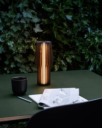 Radiant Bordlampe Bærbar Røget Eg