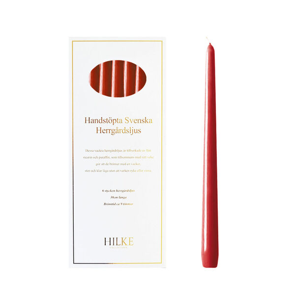 Herregårdslys 6-pk Christmas Red