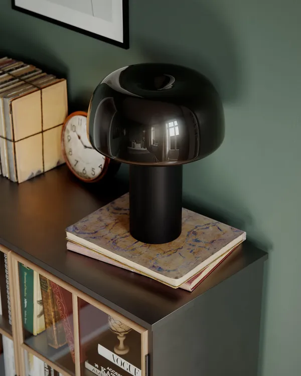 Lean on Me Bordlampe Sort