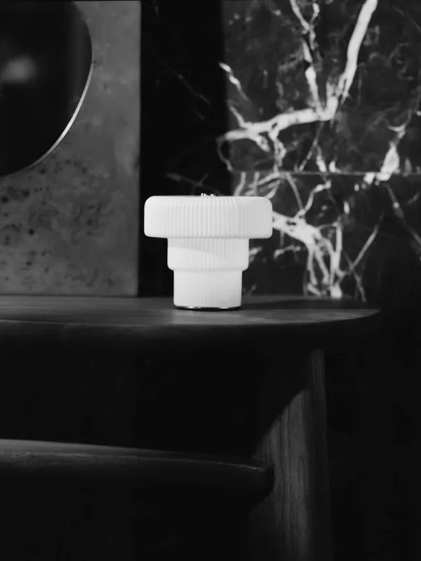Ripple Bordlampe Bærbar Hvit