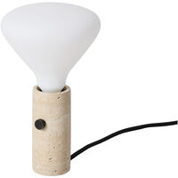Core Pendel / Bordlampe Creme Travertin