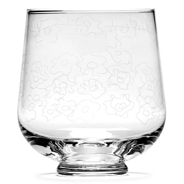 Midnight Flowers Glas 45 cl Transparent