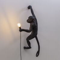 Monkey Lamp Outdoos Hengende Høyre Versjon Sort