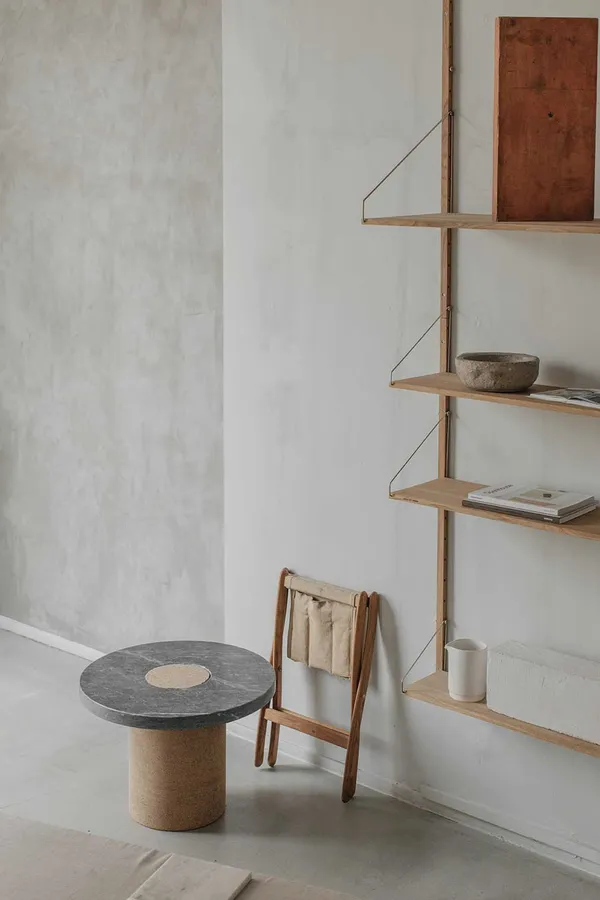 Sintra Bord Sort Marmor Ø 39 cm