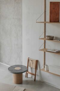 Sintra Bord Sort Marmor Ø 39 cm