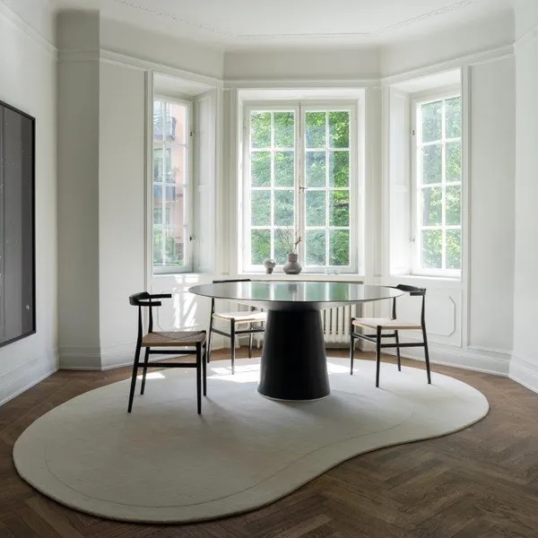 Residue Ullteppe 180x270 cm Benhvit