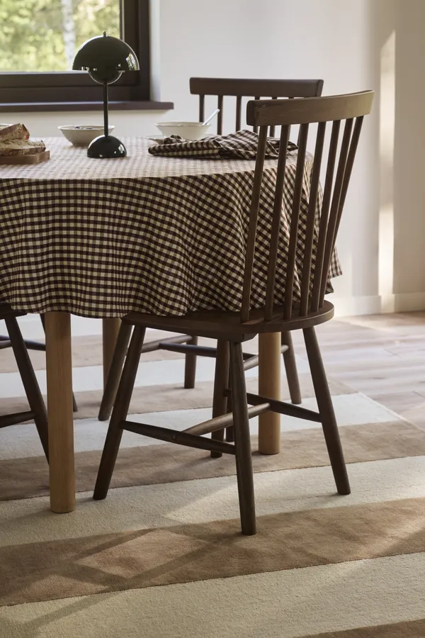 Oliva Duk Rund 160 cm Brun