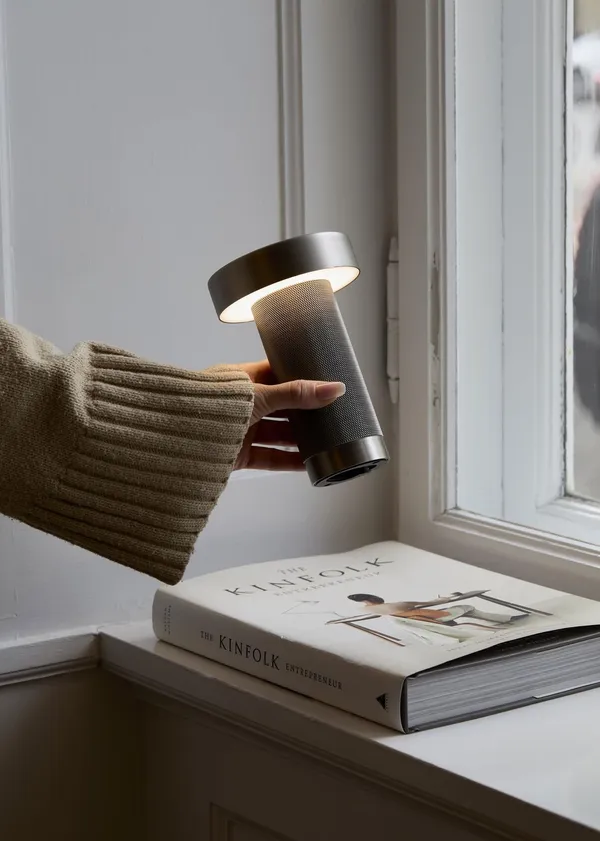 Holster Bordlampe Bærbar Nikkel