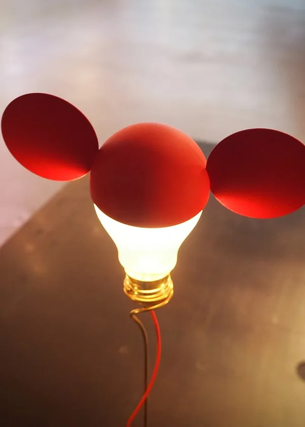 I Ricchi Poveri Toto Bordlampe Rød