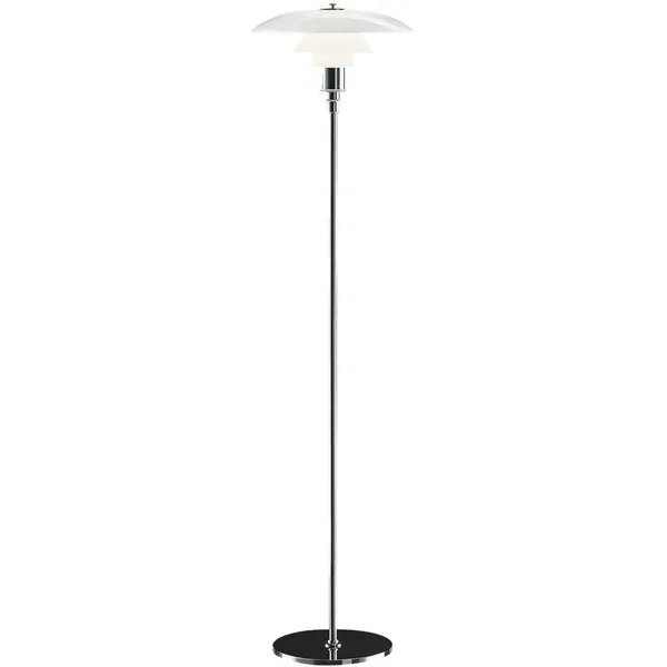 PH 3½-2½ Golvlampa Krom