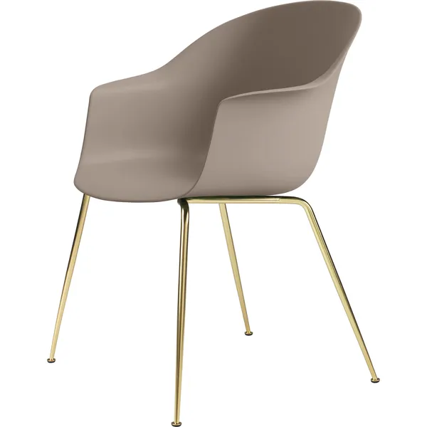 Bat Chair Conic Brass Semi Matt/ New Beige