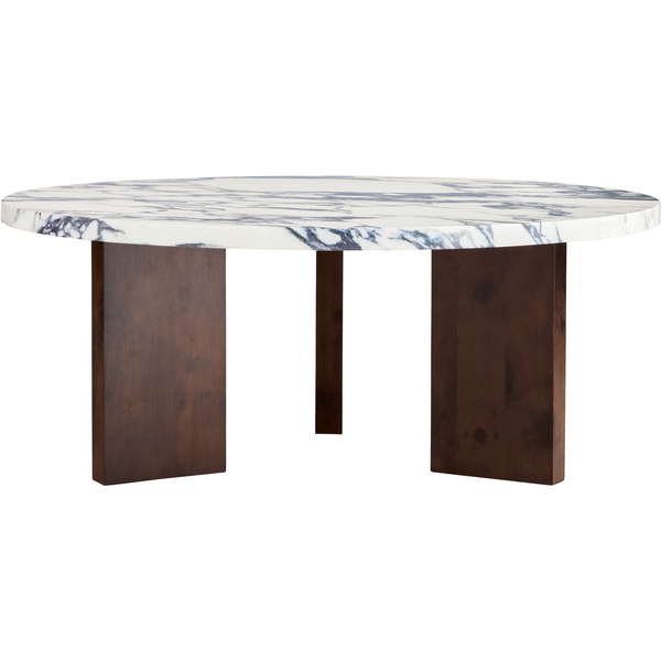 Eden Soffbord 90 cm Mörk Ek / Vit Sten