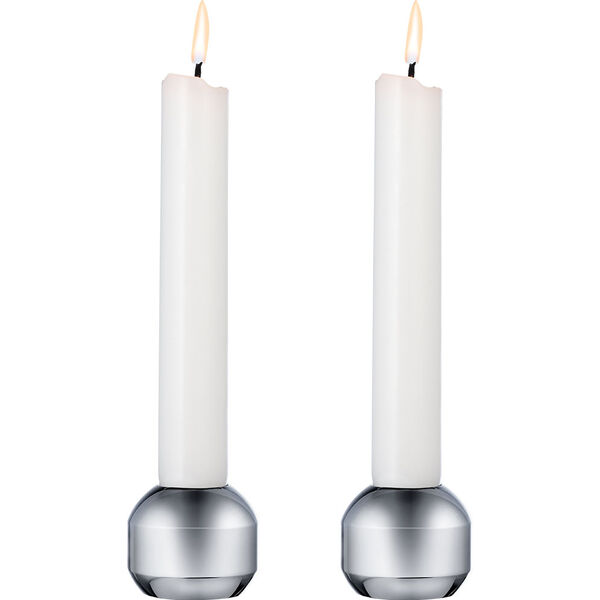 Silhouette 34 Lysestaker 2-pk Chrome