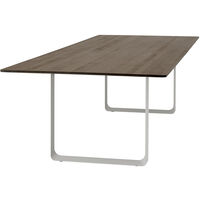 70/70 Bord 108x295 cm Massiv Røget Eg / Gråt