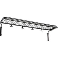 Classic 651 Hattuteline Yksinkertainen Musta / Chrome 120 cm