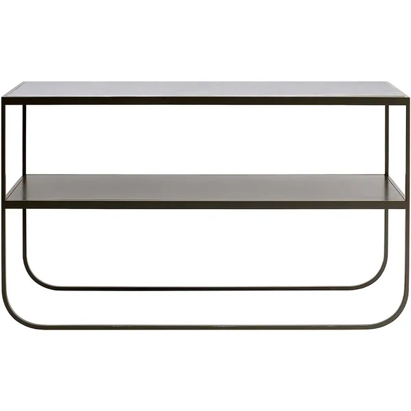 Tati Console 120 Carrara Marble Char