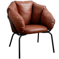 Same Easy Lenestol Brun Skinn / Sort