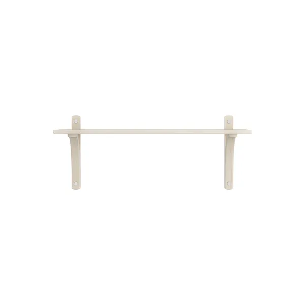Levi Wall Shelf 90 cm Small Aluminium / White Pigmented Ash
