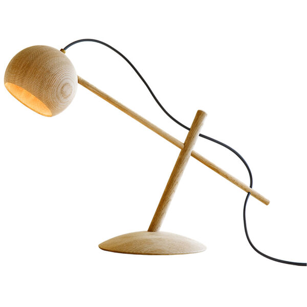Lune Bordlampe Oljet Eik