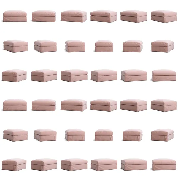 Le Grand Air Fodskammel Hør Tender Blush