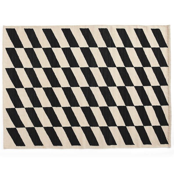 Shift Kelimtæppe 140x200 cm Sort