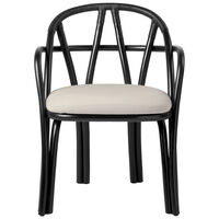 Bistra Spisestol Med Armlener Ebony / Fustagno 001