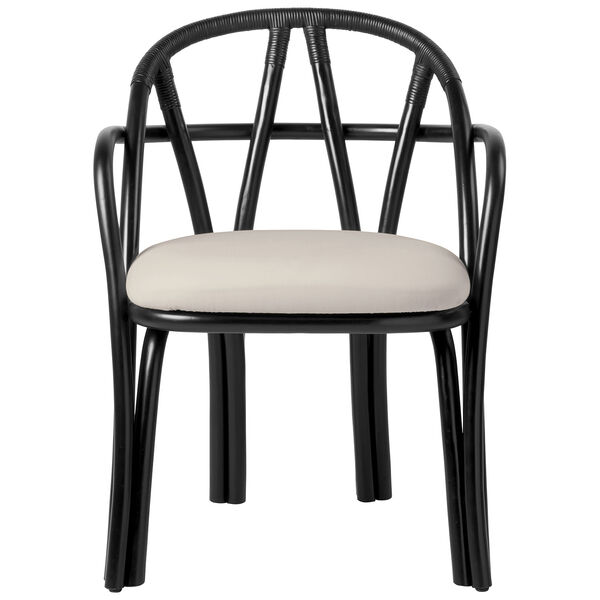 Bistra Spisestol Med Armlæn Ebony / Fustagno 001