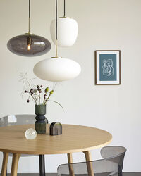 Muse Ellipse Pendellampe Ø40 cm Hvid