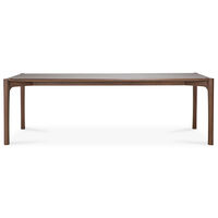 PI Matbord Mörkbetsad Teak 100x240 cm