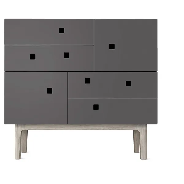 Peep B1 Bureau Slate Gray / white oak