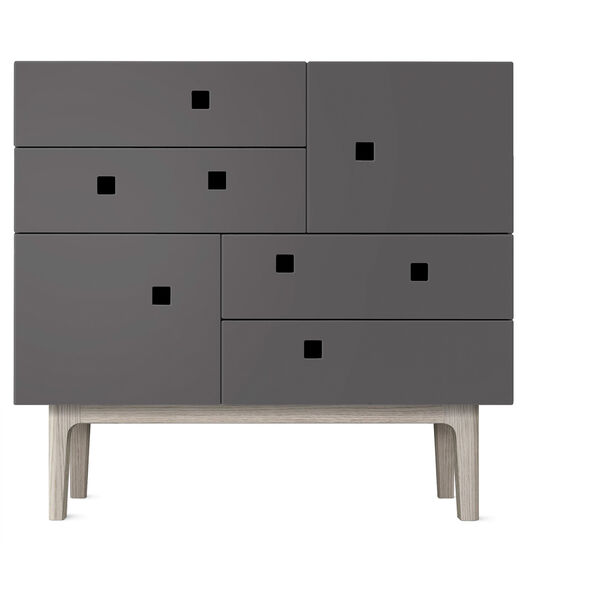 Peep B1 Bureau Slate Gray / white oak