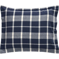 Flannel Check Tyynynpäällinen Marine 50x60 cm