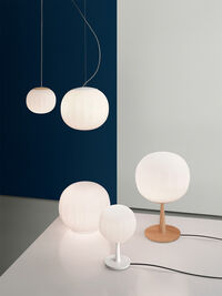 Lita Pendant Pendel 42 cm Vit / Opalglas