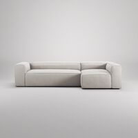 Grand 4-Seter Sofa Divan Høyre Moon White