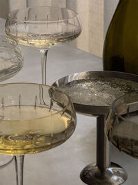 Metal Champagneglas 13 cl