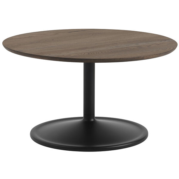 Soft Salongbord Ø75 cm Mørkoljet Eik / Sort