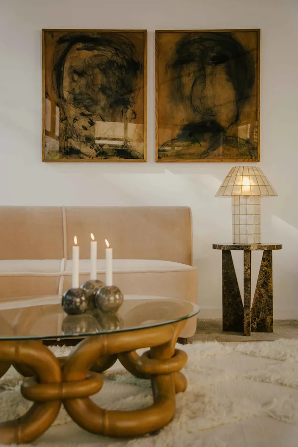 Cornelia Bordlampe Offwhite