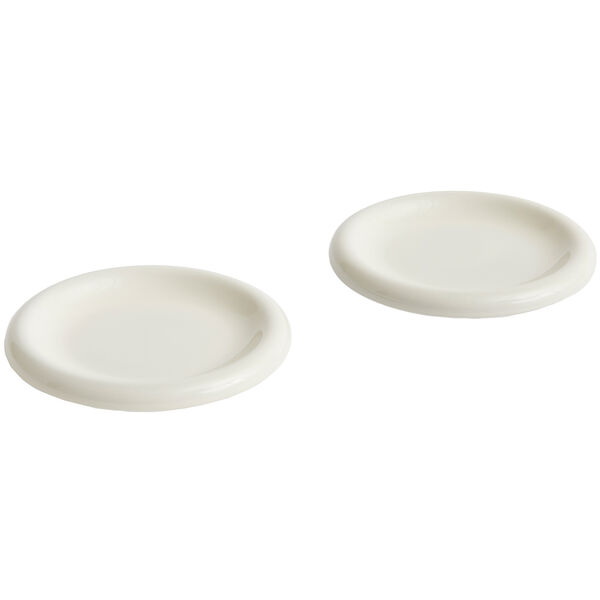Barro Plate Set of 2 Ø18 cm Luonnonvalkoiset