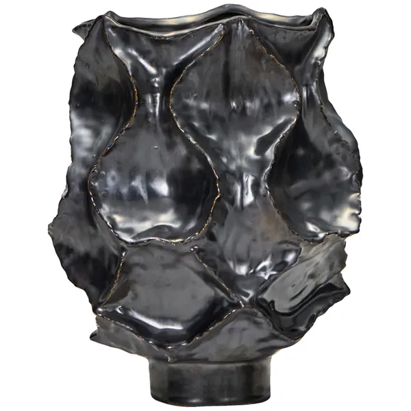 Waves Vase 25 cm Antique Metallic