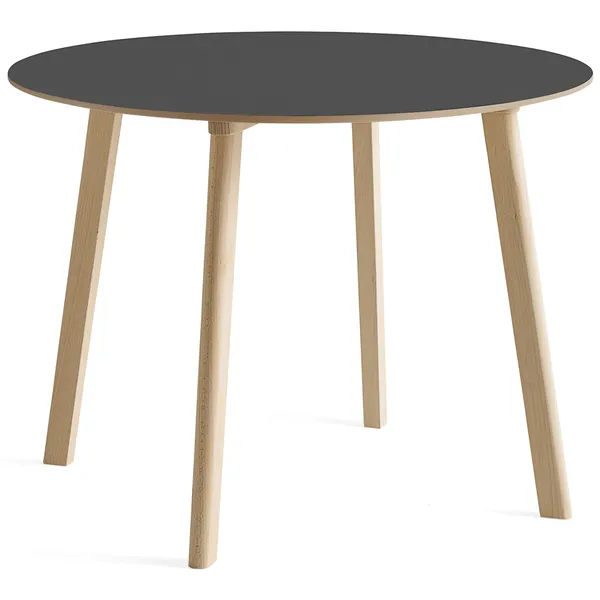 CPH Deux 220 2.0 Bord Ø100 cm Stone Grey / Ubehandlet Bøk