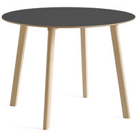 CPH Deux 220 2.0 Bord Ø100 cm Stone Grey / Ubehandlet Bøk