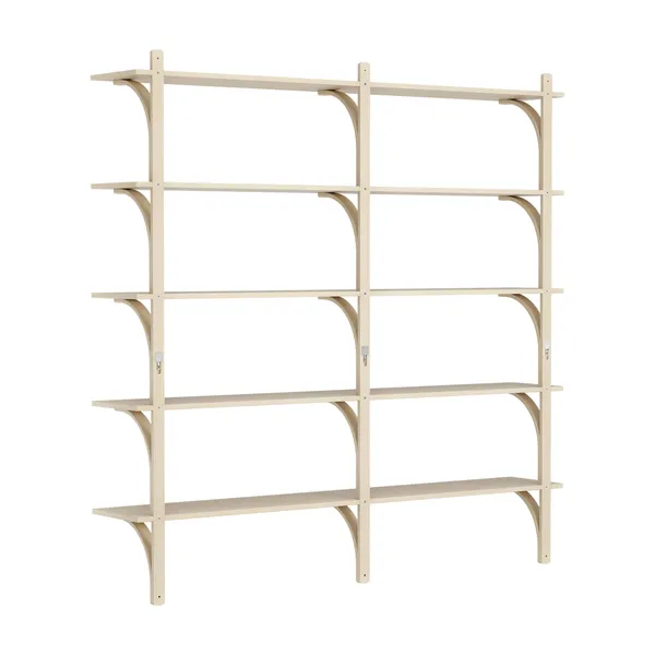 Levi Wall Shelf 180 cm Big Brass / Naturlack Ash