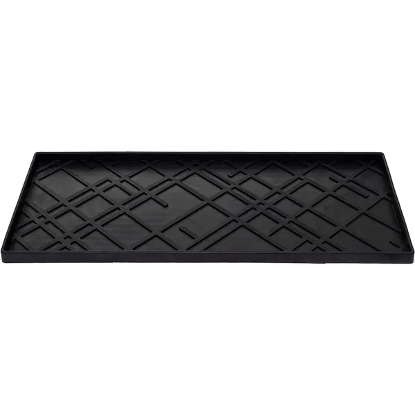 Lines Boot Tray 88x38 cm Black