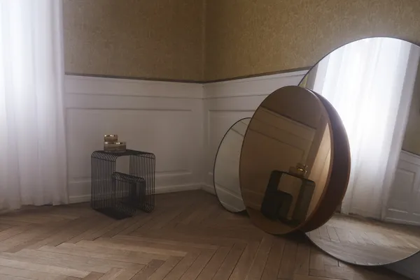 Circum Väggspegel Ø90 cm Amber