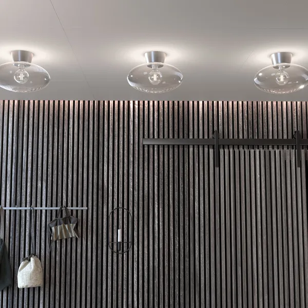 Bullo XL Plafond Aluminium / Klar