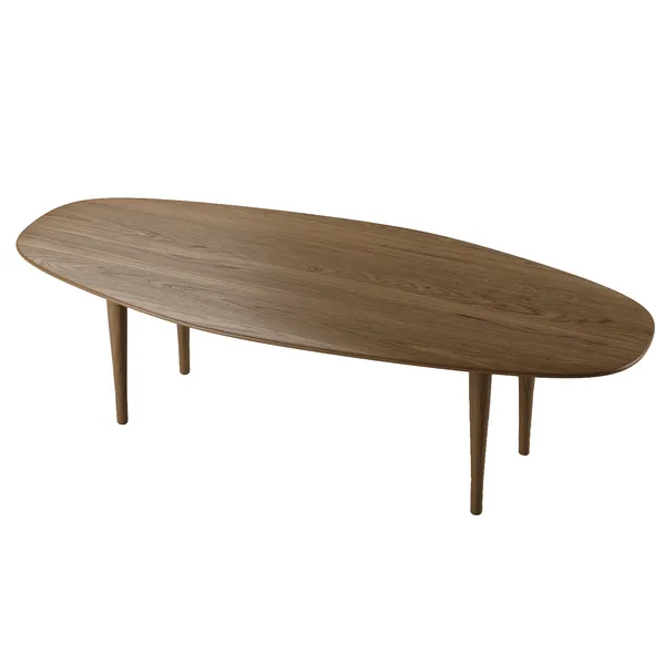 Jari Salongbord Oval 130 cm Fumed Eik