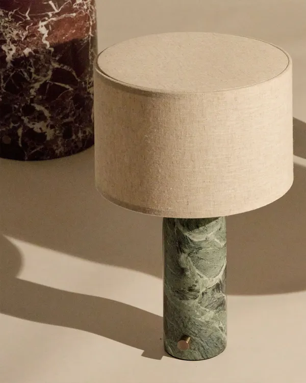 Gravity Table Lamp Big Emerald / Canvas